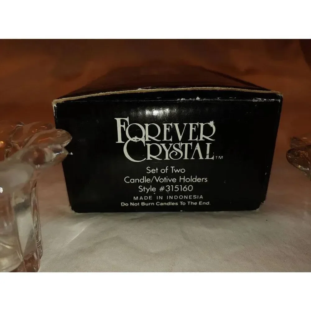 Forever Crystal Set Of 2 Candle/Votive Holders Style #315160